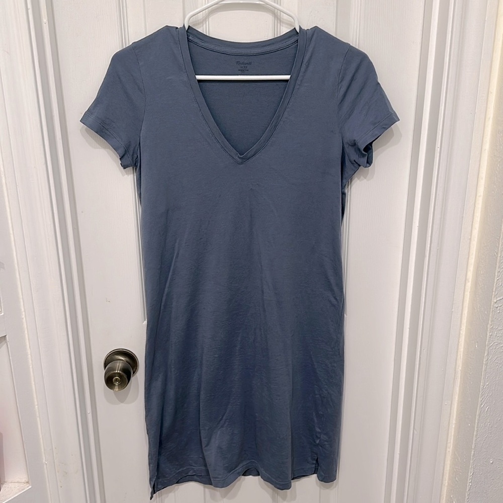 Madewell periwinkle t-shirt dress